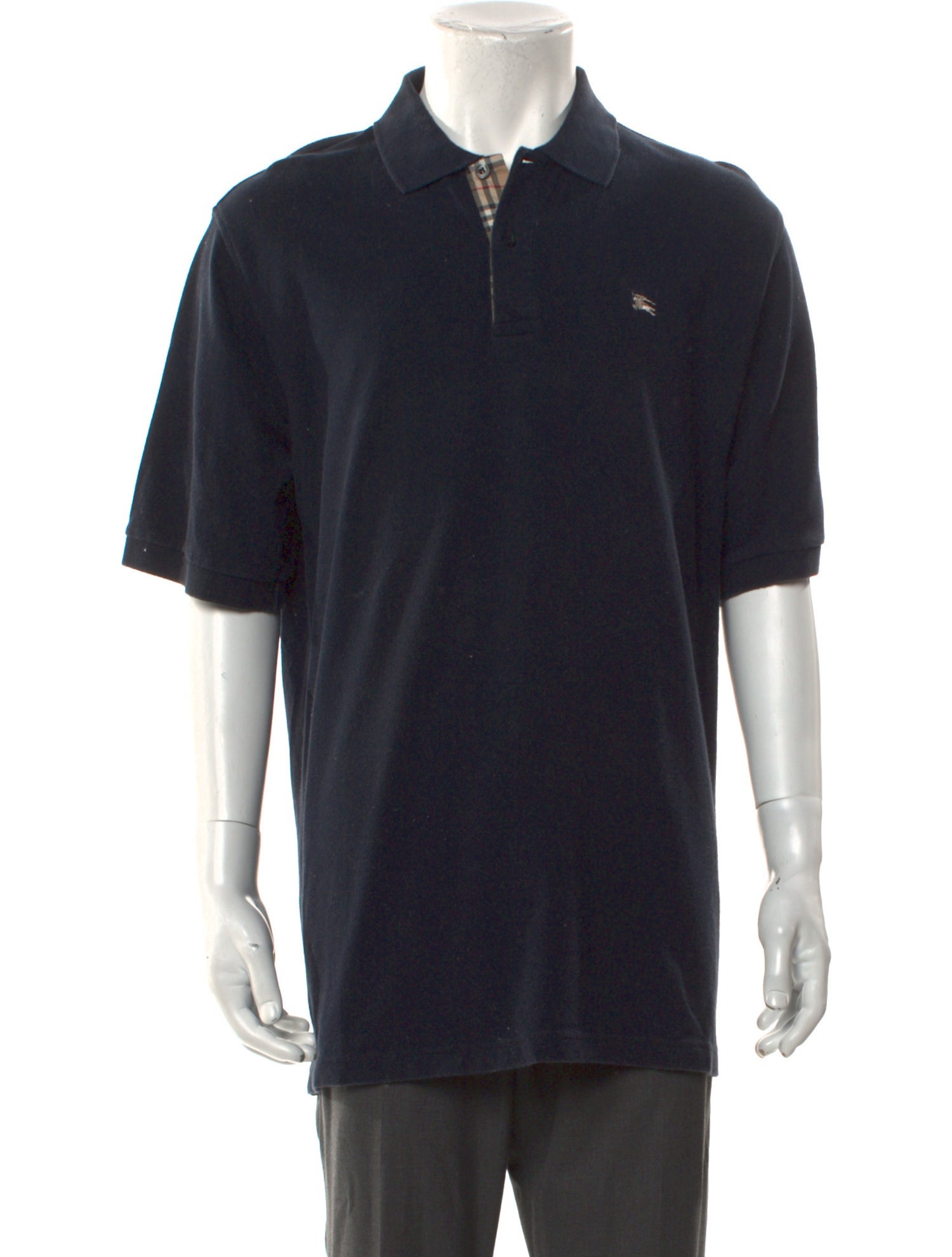 Burberry London House Check Pattern Collar Polo Shirt