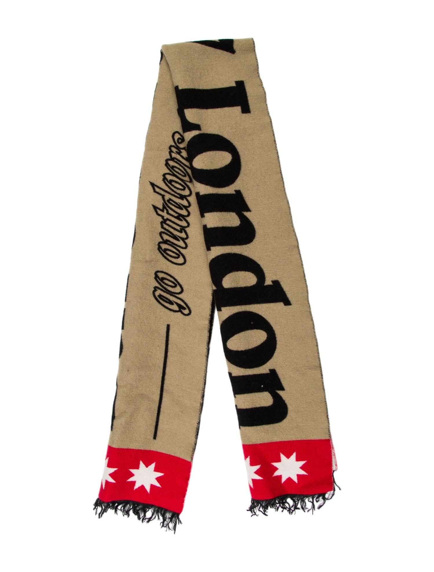 Burberry London Wool Printed Scarf