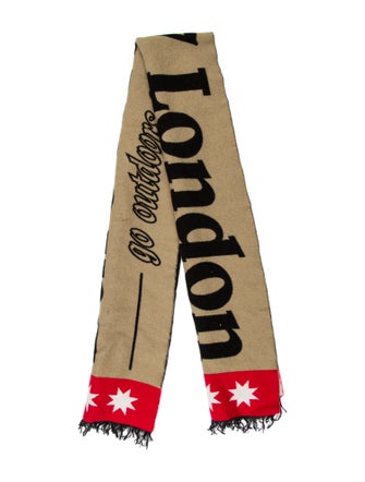 Burberry London Wool Printed Scarf