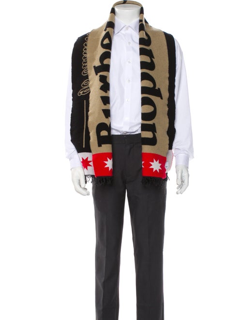 Burberry London Wool Printed Scarf