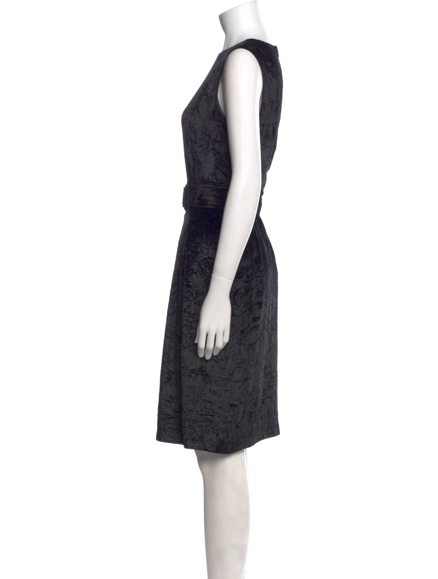 Burberry London Velvet Knee-Length Dress