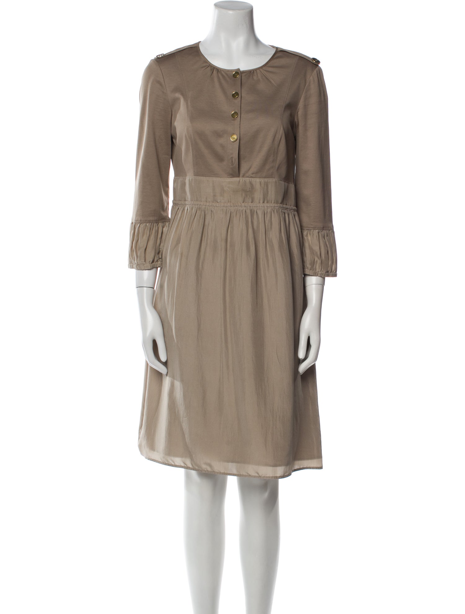 Burberry London Silk Knee-Length Dress