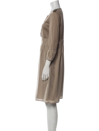 Burberry London Silk Knee-Length Dress