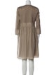 Burberry London Silk Knee-Length Dress