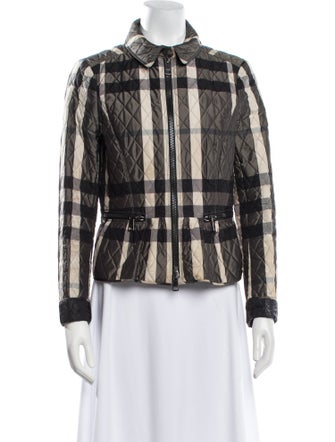 Burberry London Plaid Print Jacket
