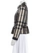 Burberry London Plaid Print Jacket