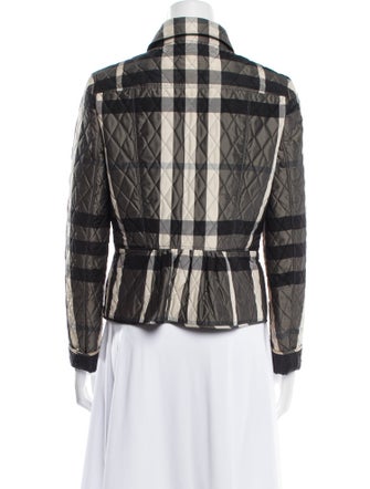 Burberry London Plaid Print Jacket