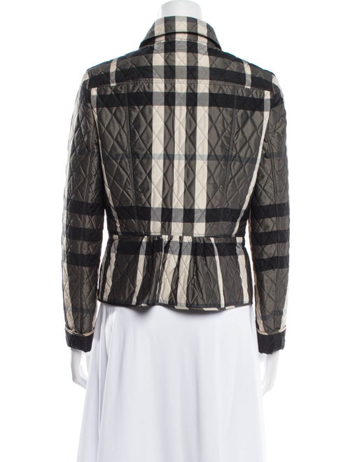 Burberry London Plaid Print Jacket