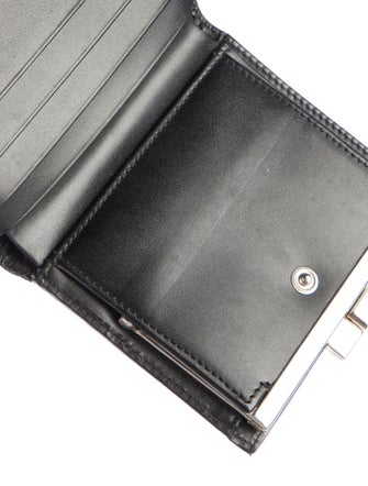 Burberry London House Check Pattern Compact Wallet