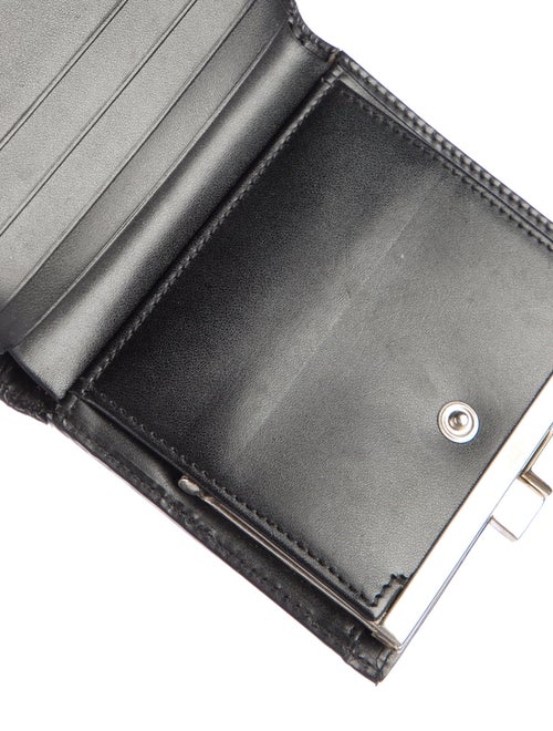 Burberry London House Check Pattern Compact Wallet