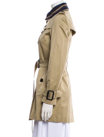 Burberry London Printed Trench Coat