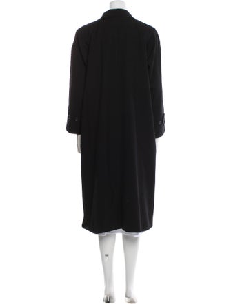 Burberry London Wool Faux Fur Coat