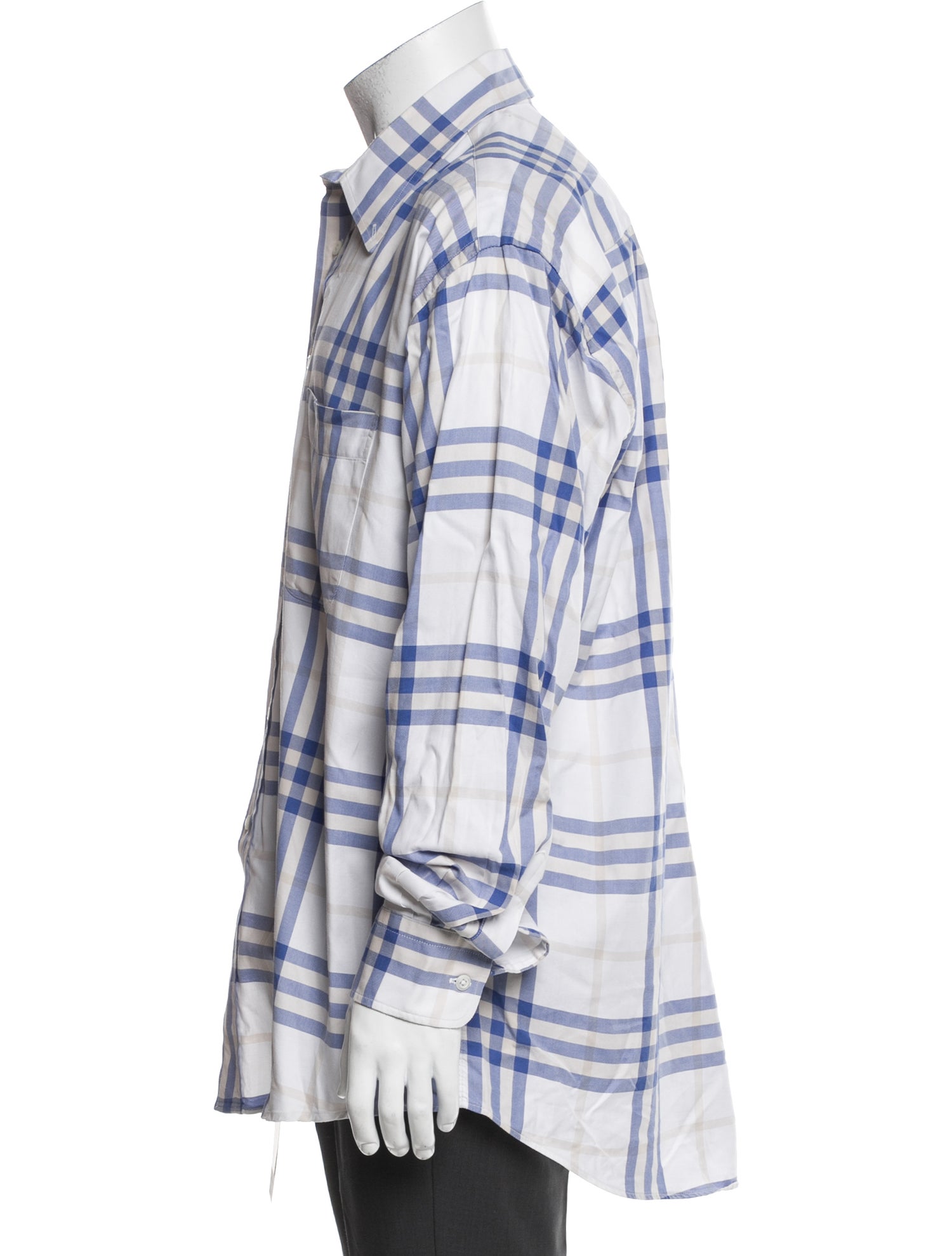 Burberry London Nova Check Pattern Long Sleeve Shirt
