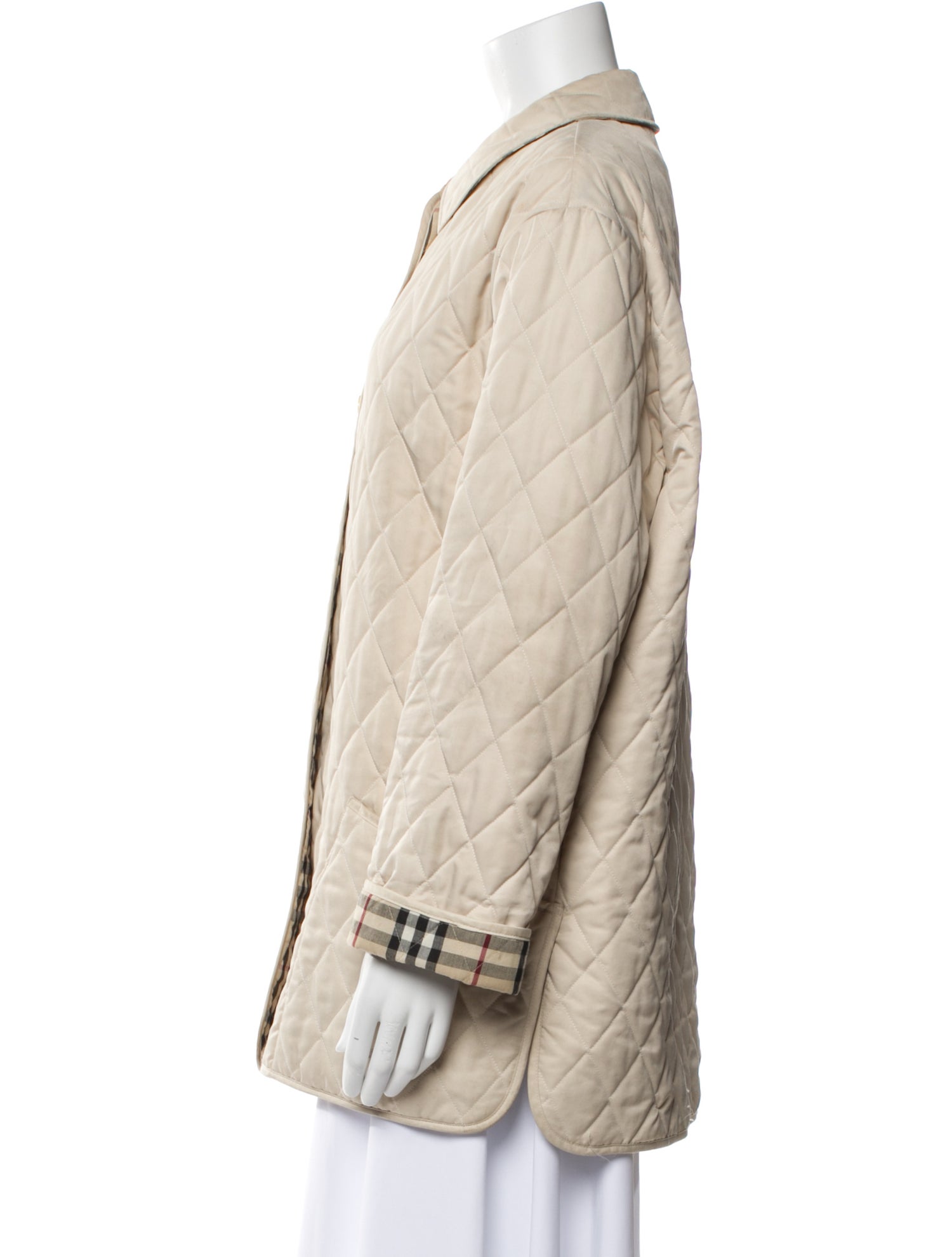 Burberry London Plaid Print Utility Jacket