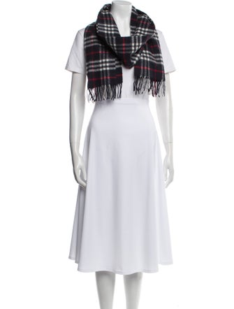 Burberry London Escorial Wool House Check Pattern Scarf