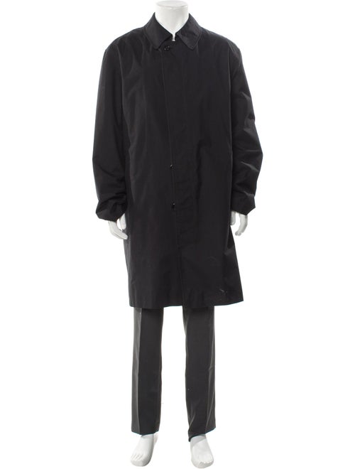 Burberry London Nova Check Pattern Wool Overcoat