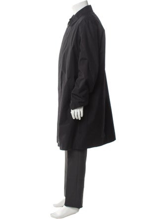 Burberry London Nova Check Pattern Wool Overcoat