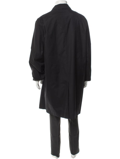 Burberry London Nova Check Pattern Wool Overcoat