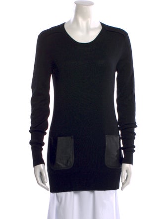 Burberry London Wool Scoop Neck Sweater