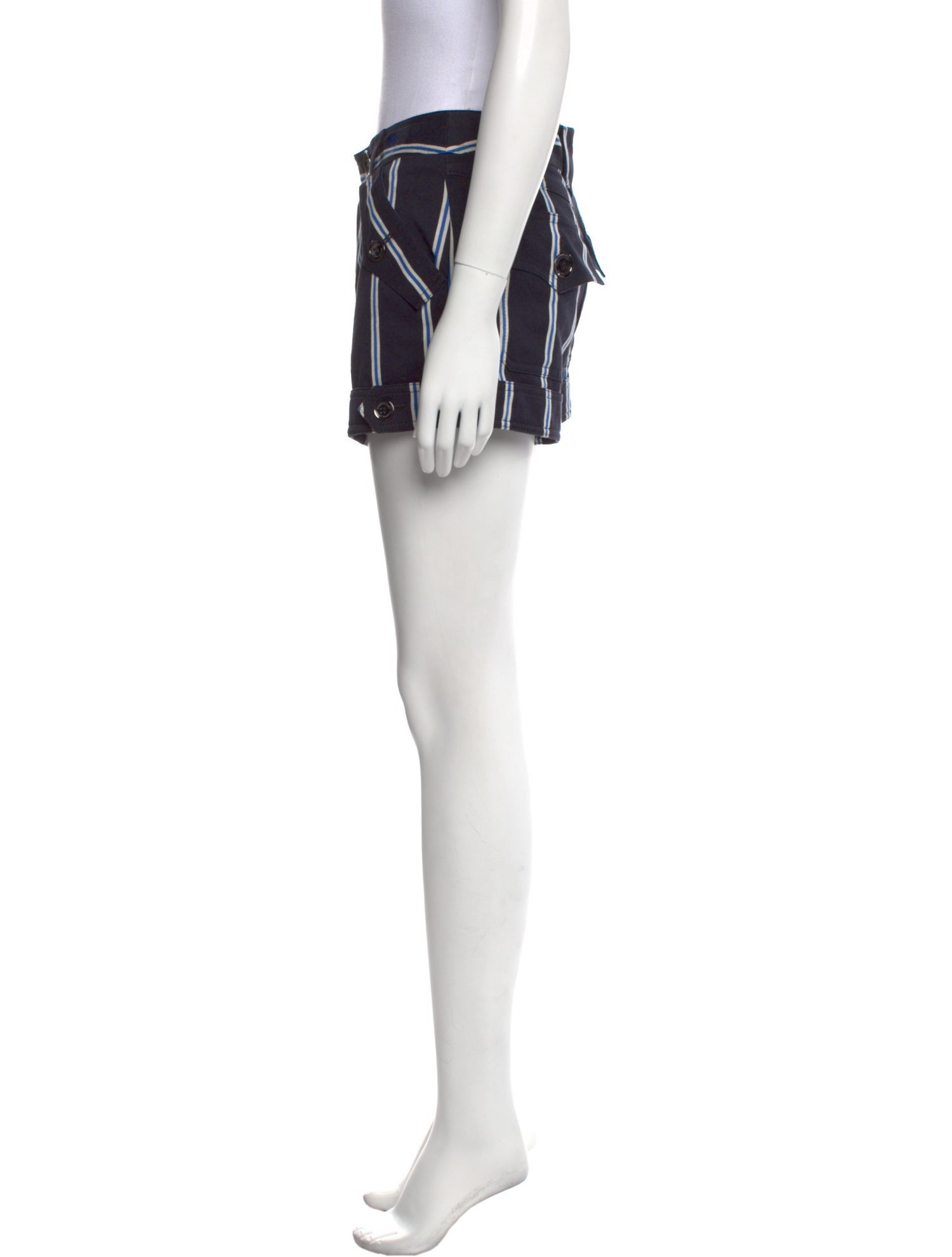 Burberry London Striped Mini Shorts