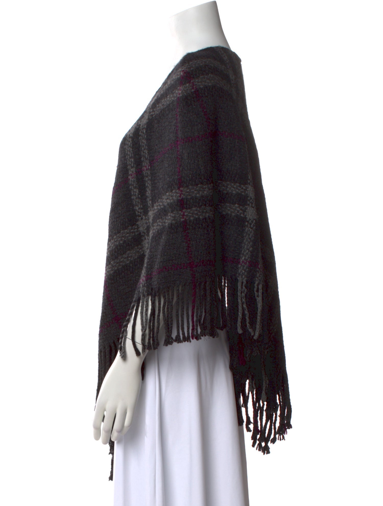 Burberry London Cashmere Plaid Print Sweater