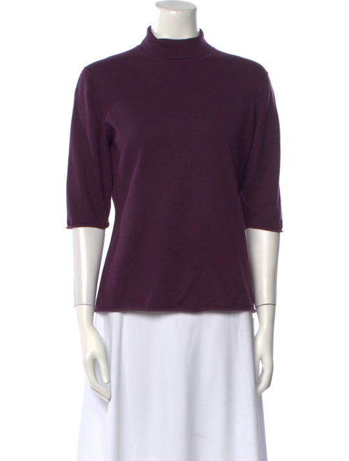 Burberry London Silk Mock Neck Sweater