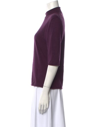 Burberry London Silk Mock Neck Sweater