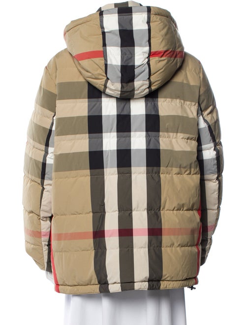 Burberry Plaid Print Coat