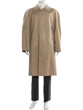 Burberry London Nova Check Pattern Trench Coat