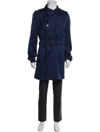 Burberry London Nova Check Pattern Trench Coat