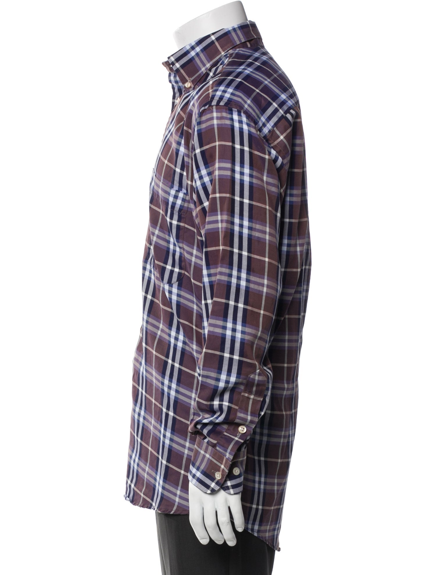 Burberry London Nova Check Pattern Long Sleeve Shirt