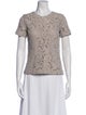 Burberry London Lace Pattern Crew Neck T-Shirt