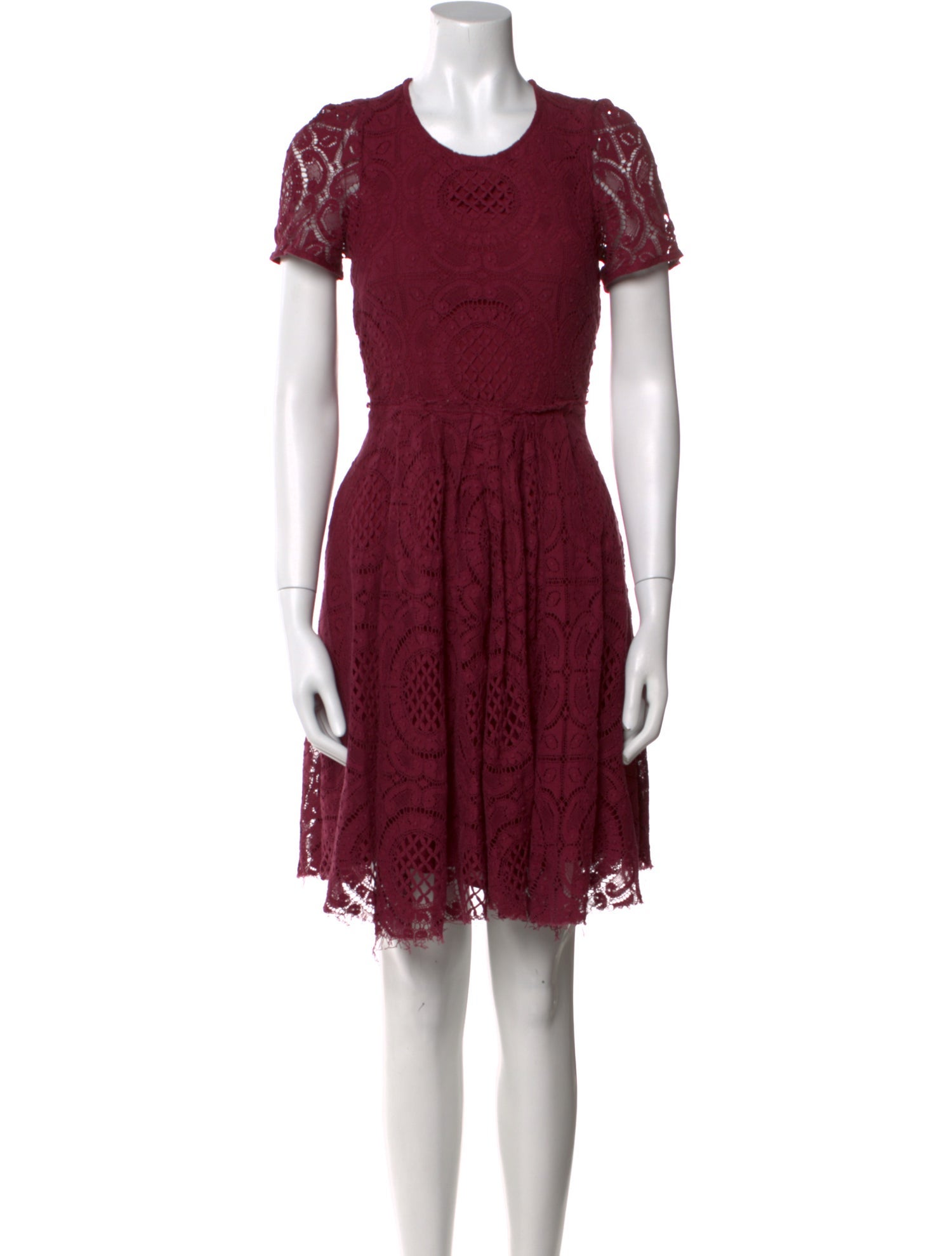 Burberry London Scoop Neck Mini Dress