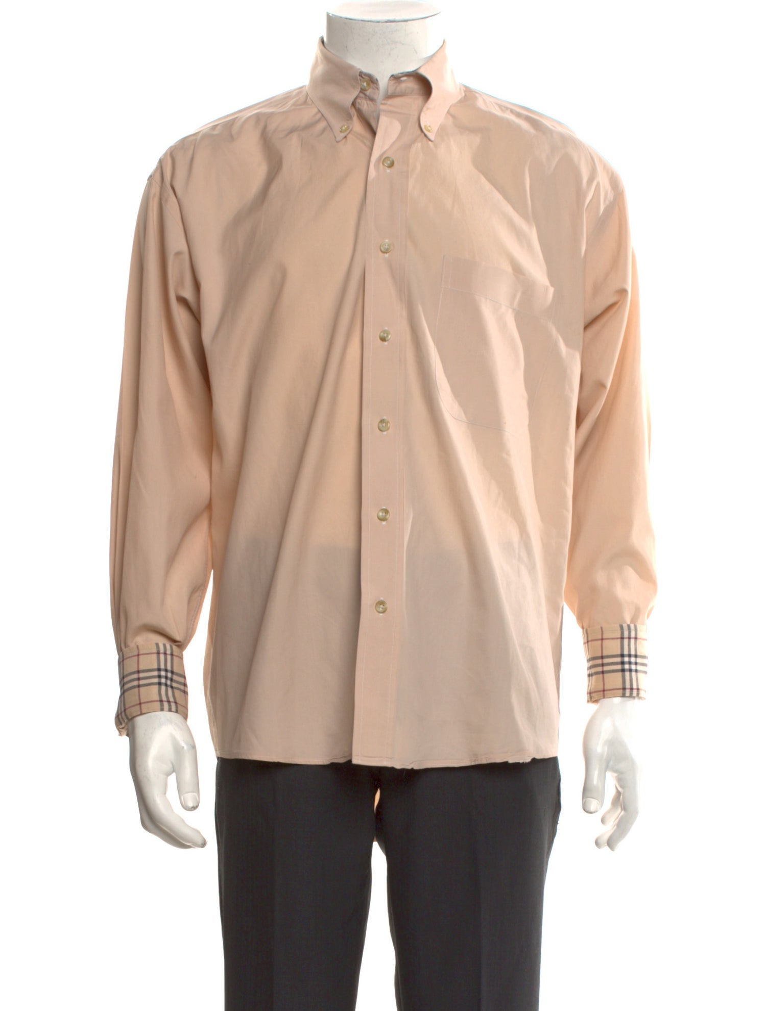 Burberry London Nova Check Pattern Long Sleeve Shirt