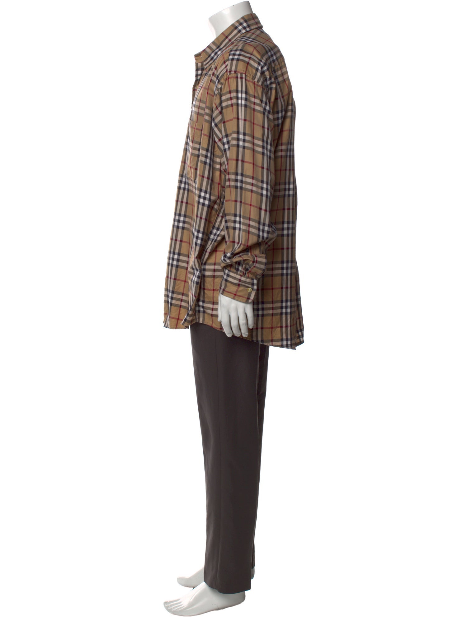 Burberry London Vintage Check Plaid Print Shirt