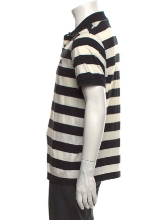 Burberry London Striped Collar Polo Shirt