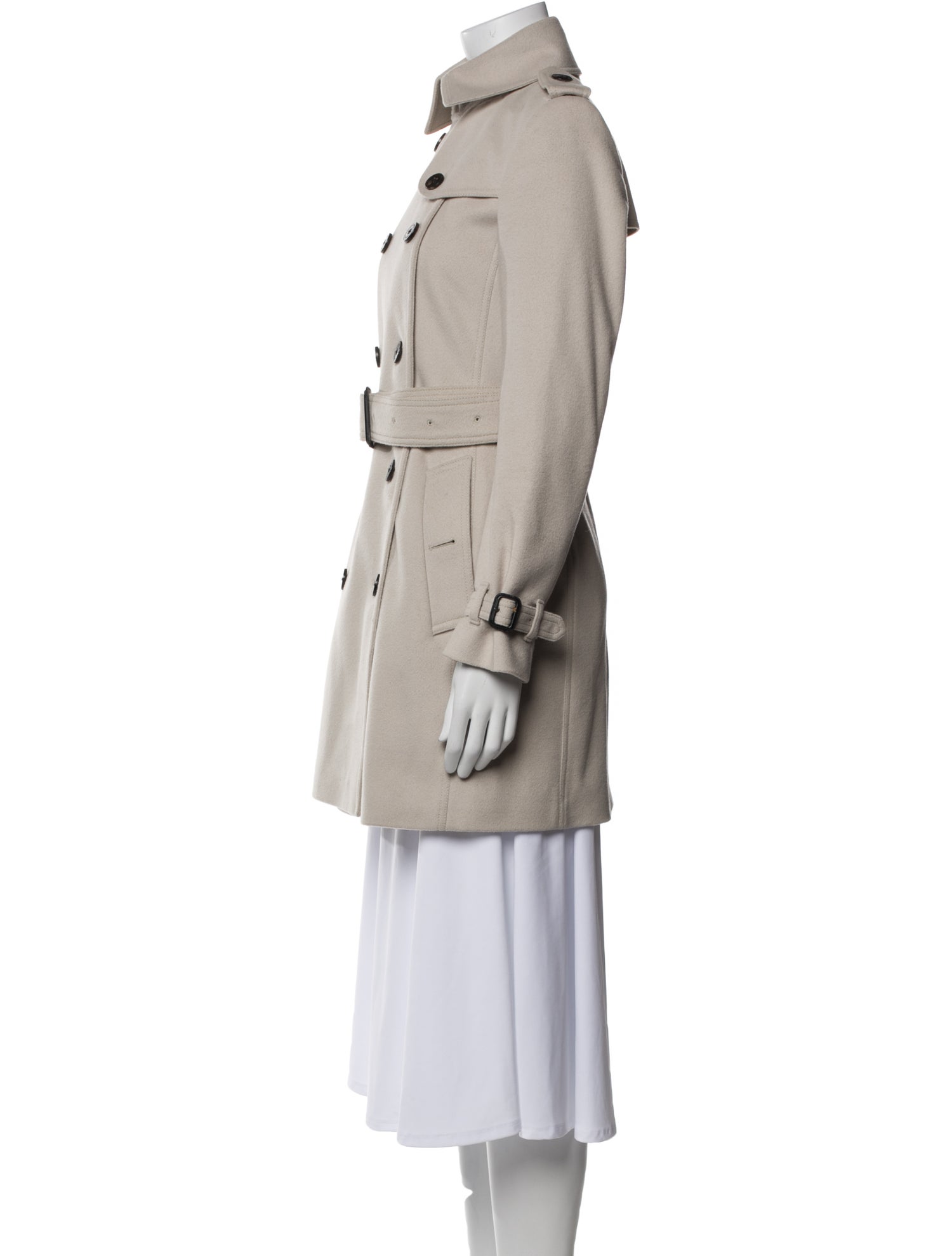 Burberry London Virgin Wool Trench Coat