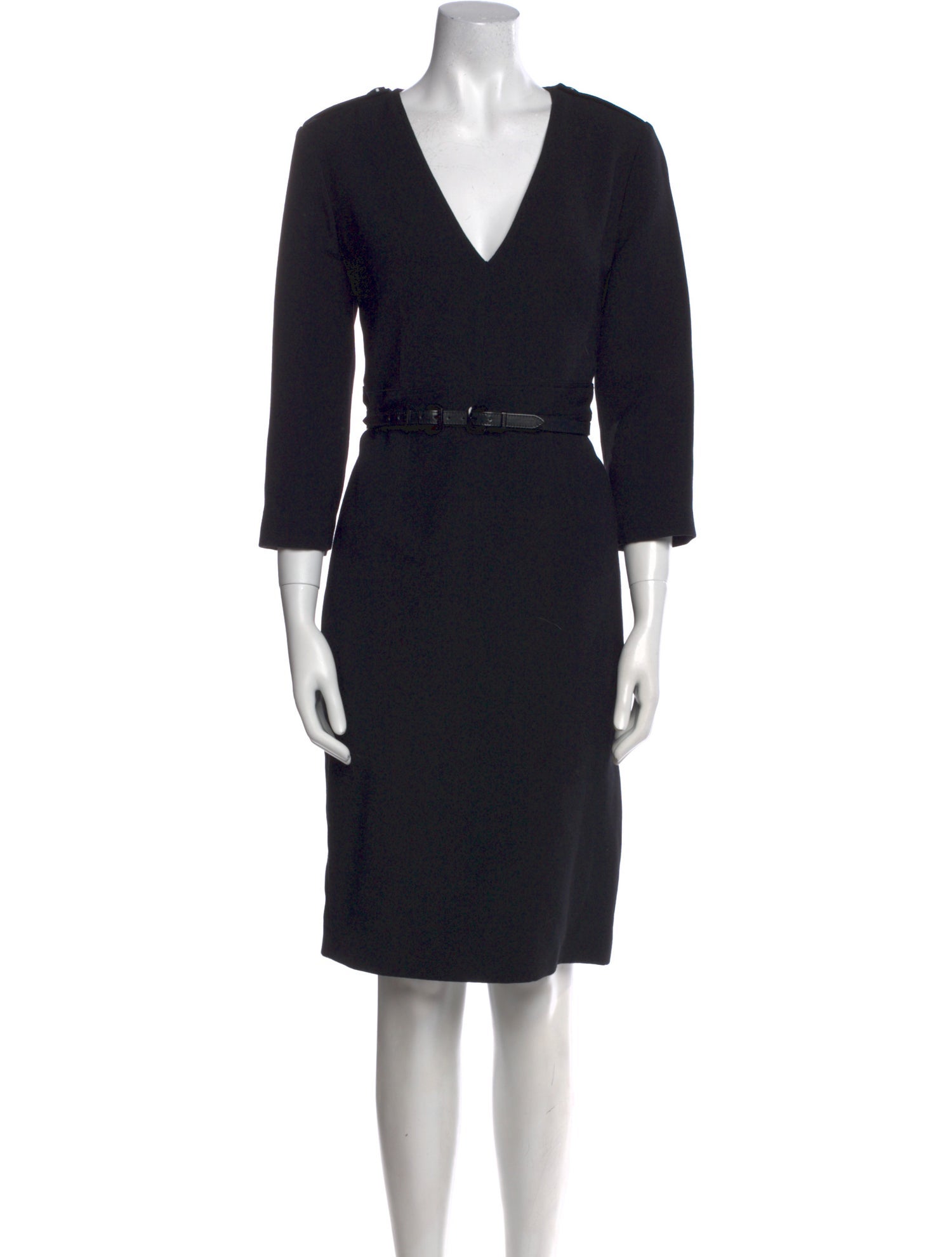 Burberry London Virgin Wool Knee-Length Dress