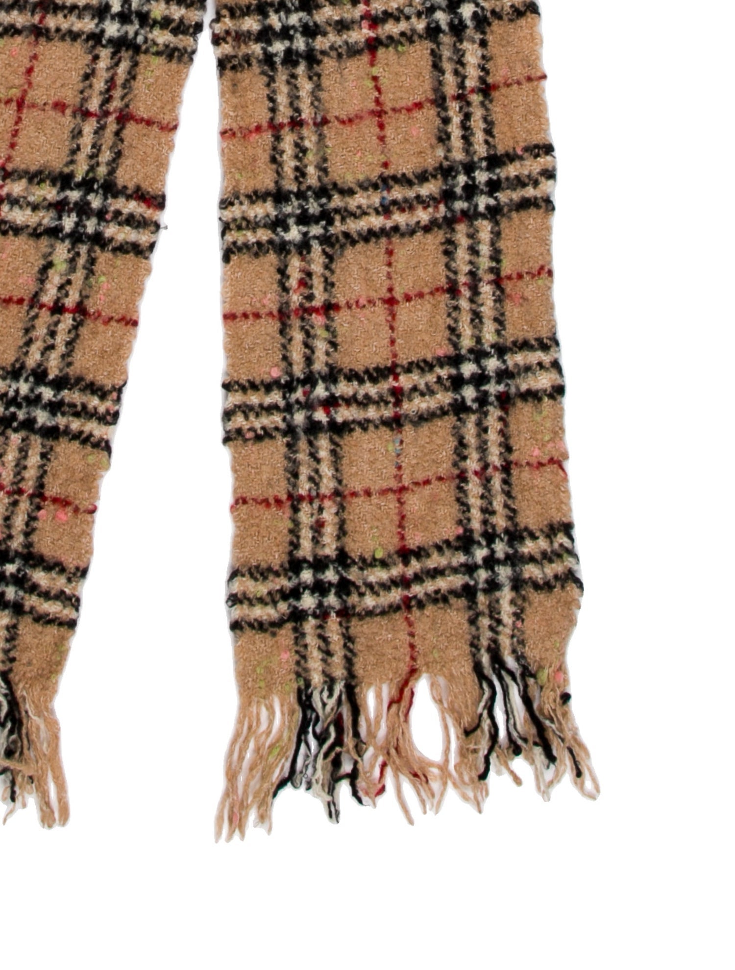 Burberry London Merino Wool Nova Check Pattern Scarf