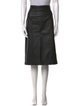 Burberry London Leather Knee-Length Skirt