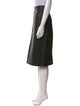 Burberry London Leather Knee-Length Skirt