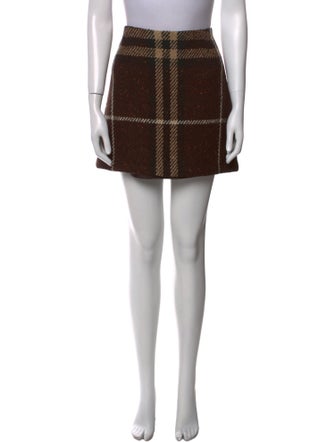 Burberry London Wool Mini Skirt