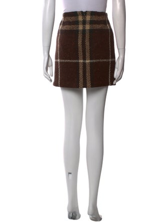 Burberry London Wool Mini Skirt