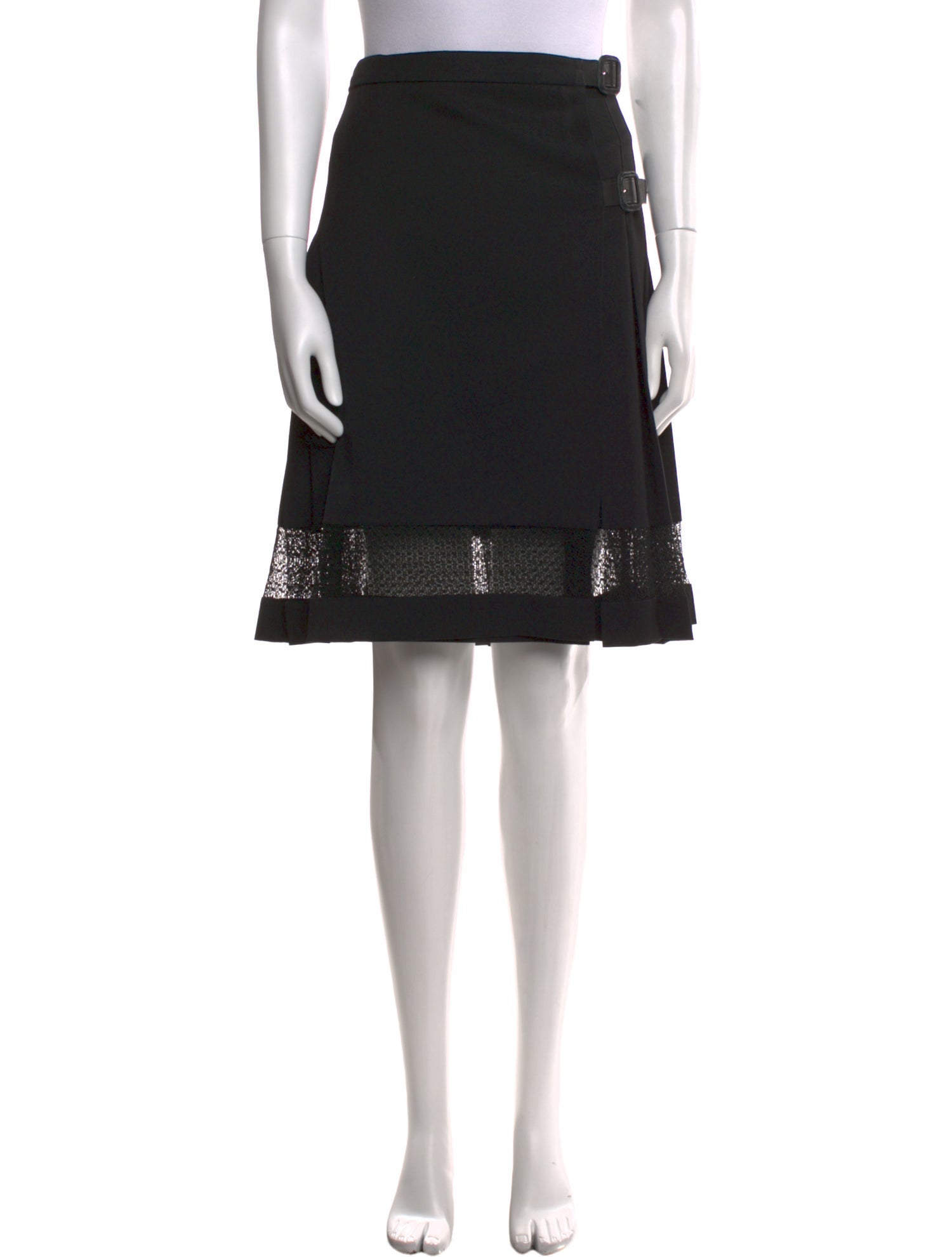 Burberry London Wool Knee-Length Skirt