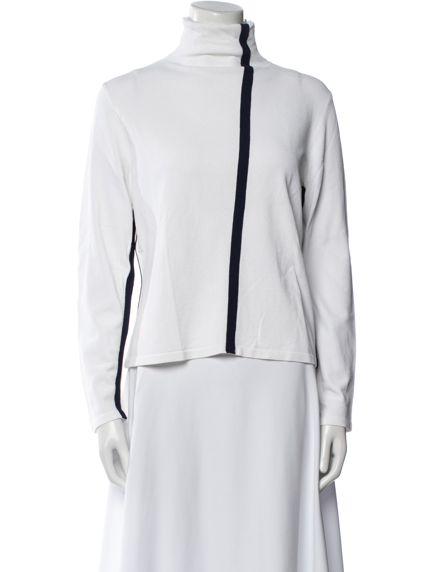 Burberry London Colorblock Pattern Mock Neck Sweatshirt