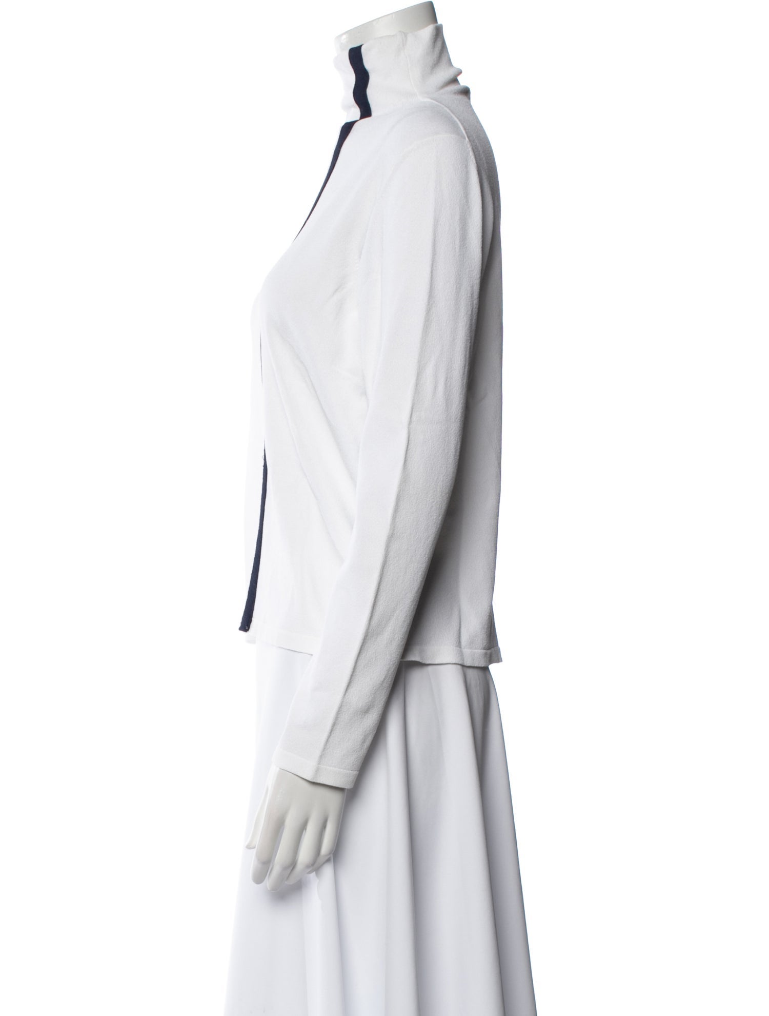 Burberry London Colorblock Pattern Mock Neck Sweatshirt