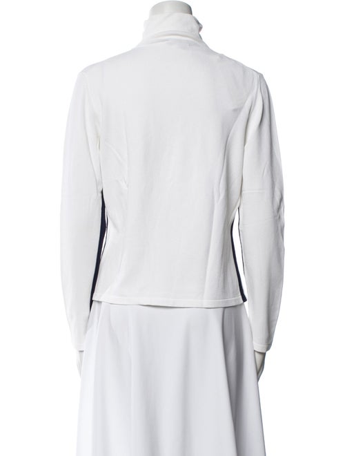 Burberry London Colorblock Pattern Mock Neck Sweatshirt