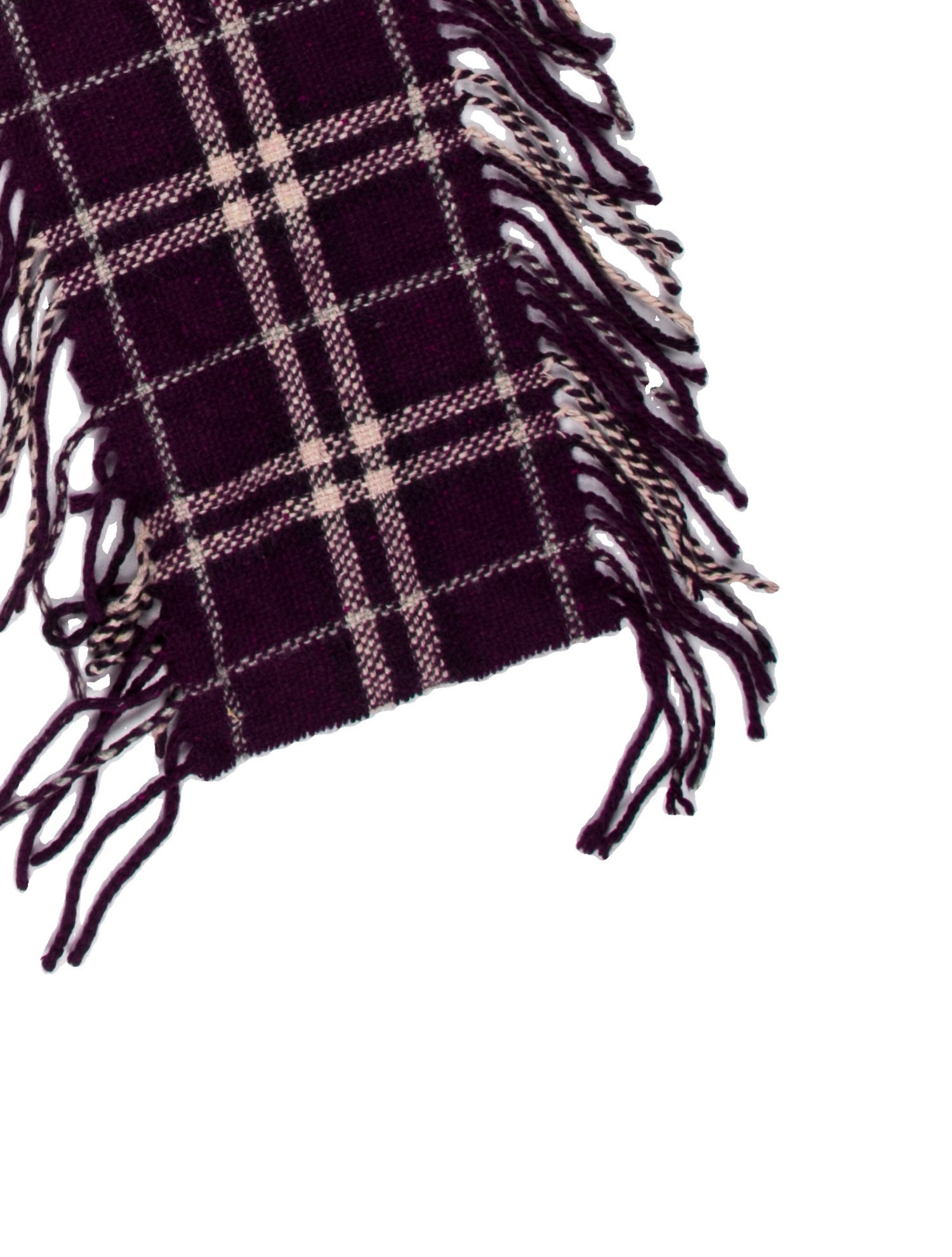 Burberry London Merino Wool Nova Check Pattern Scarf