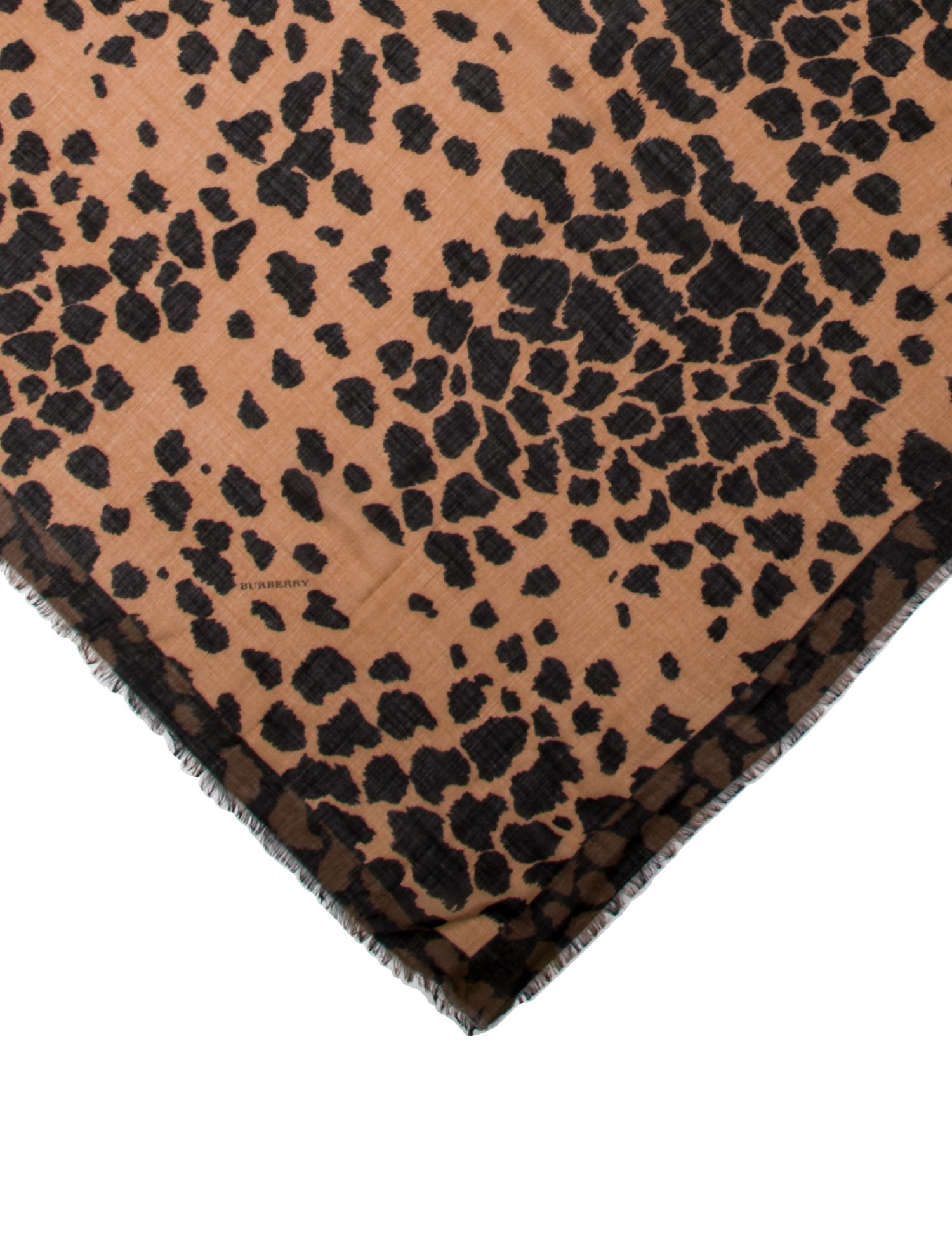 Burberry London Wool Animal Print Scarf
