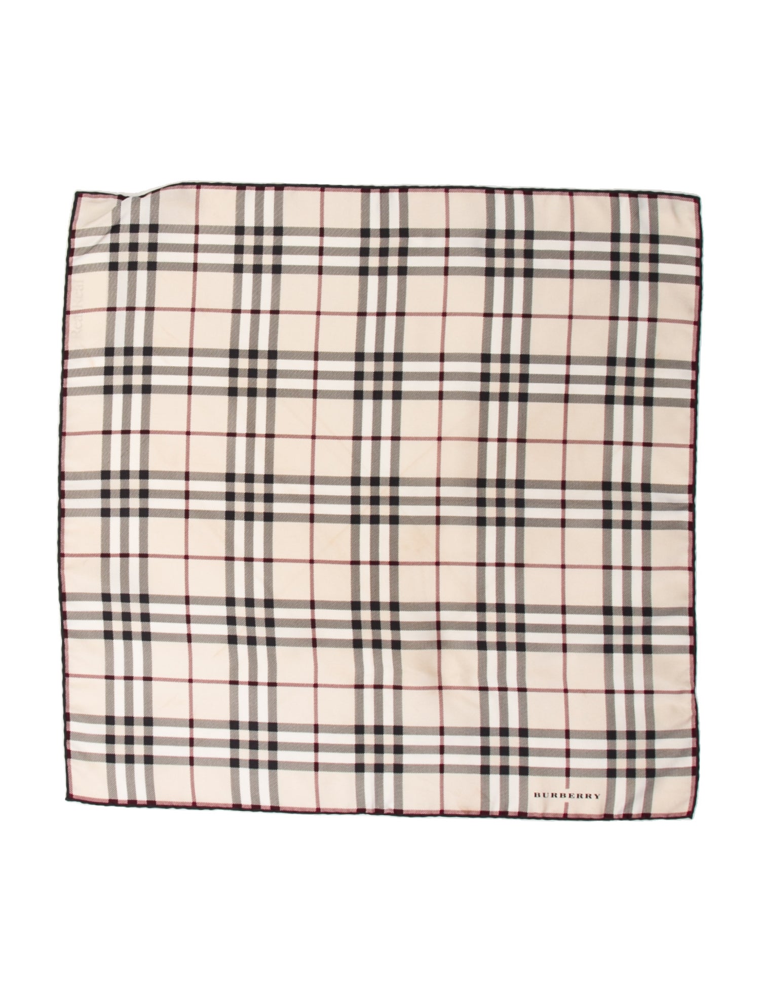 Burberry London Silk Nova Check Pattern Scarf